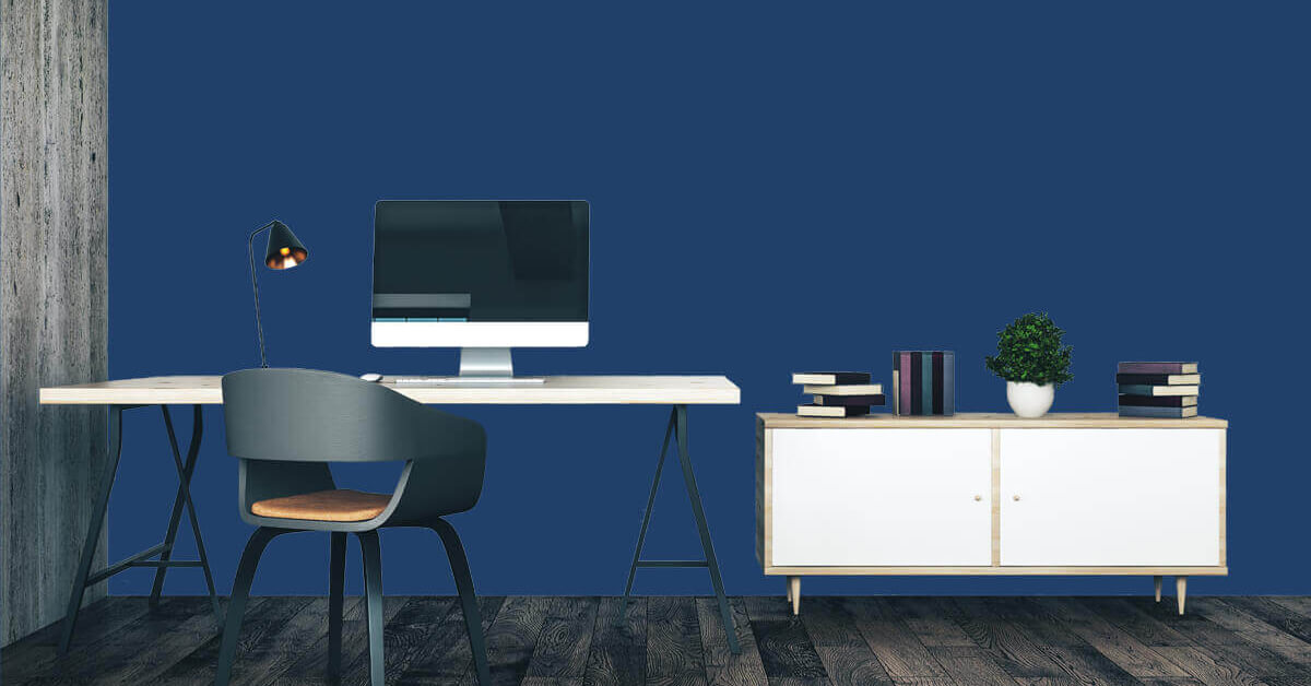 Fotobehang effen blauw