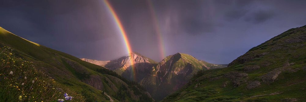 Regenboog behang Regenboog behang