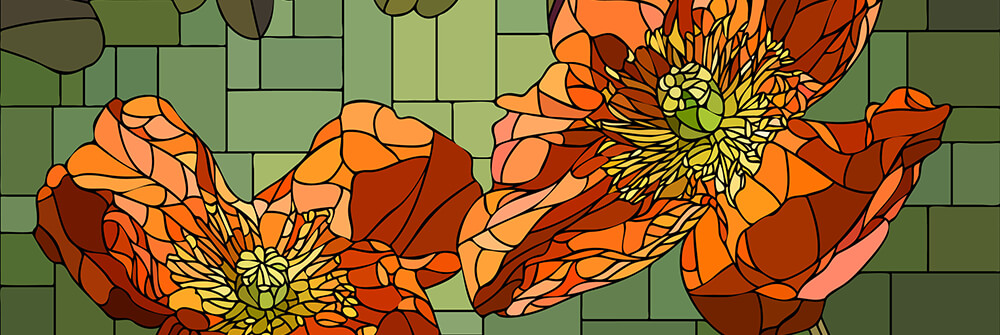 Fotobehang Abstracte bloemenkunst Fotobehang Abstracte bloemenkunst