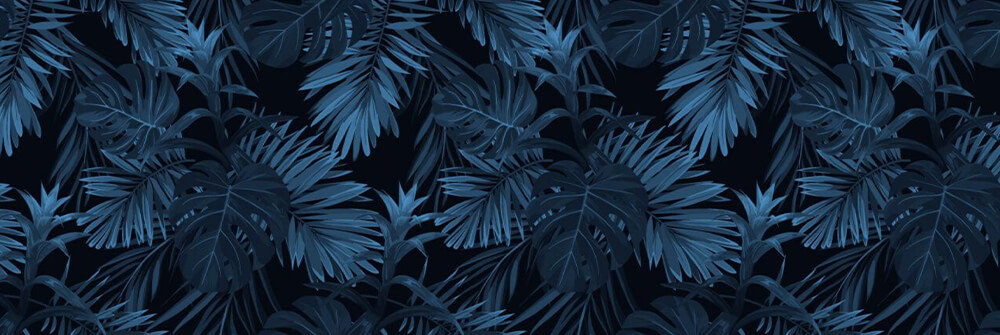 Blauw behang Blauw behang