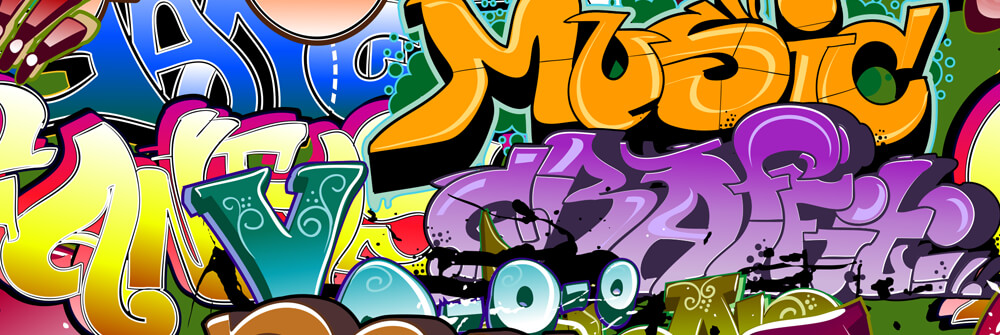 Graffiti behang Graffiti behang
