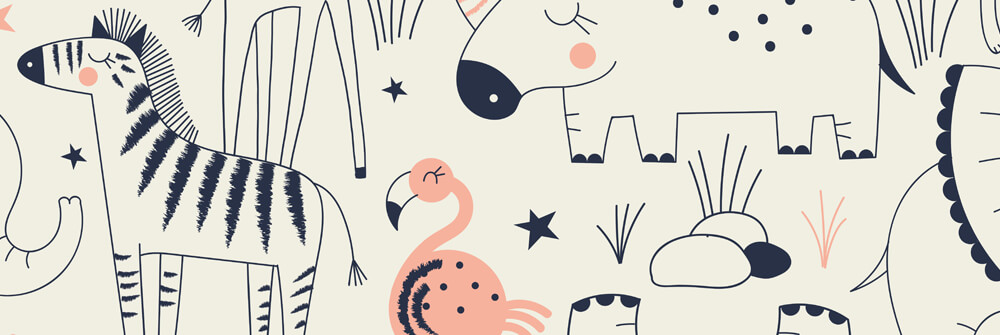 Sports patterns on wallpaper Sports patterns on wallpaper