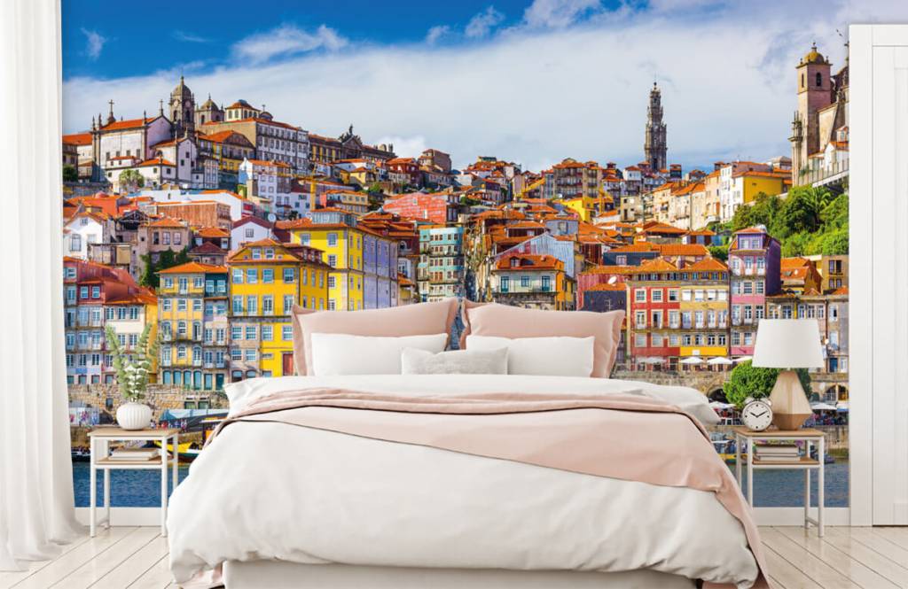 Steden behang - Stad in Portugal - Slaapkamer 2