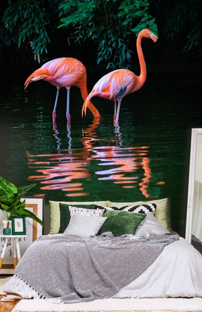 Overige - Twee Caribische flamingos - Slaapkamer 1