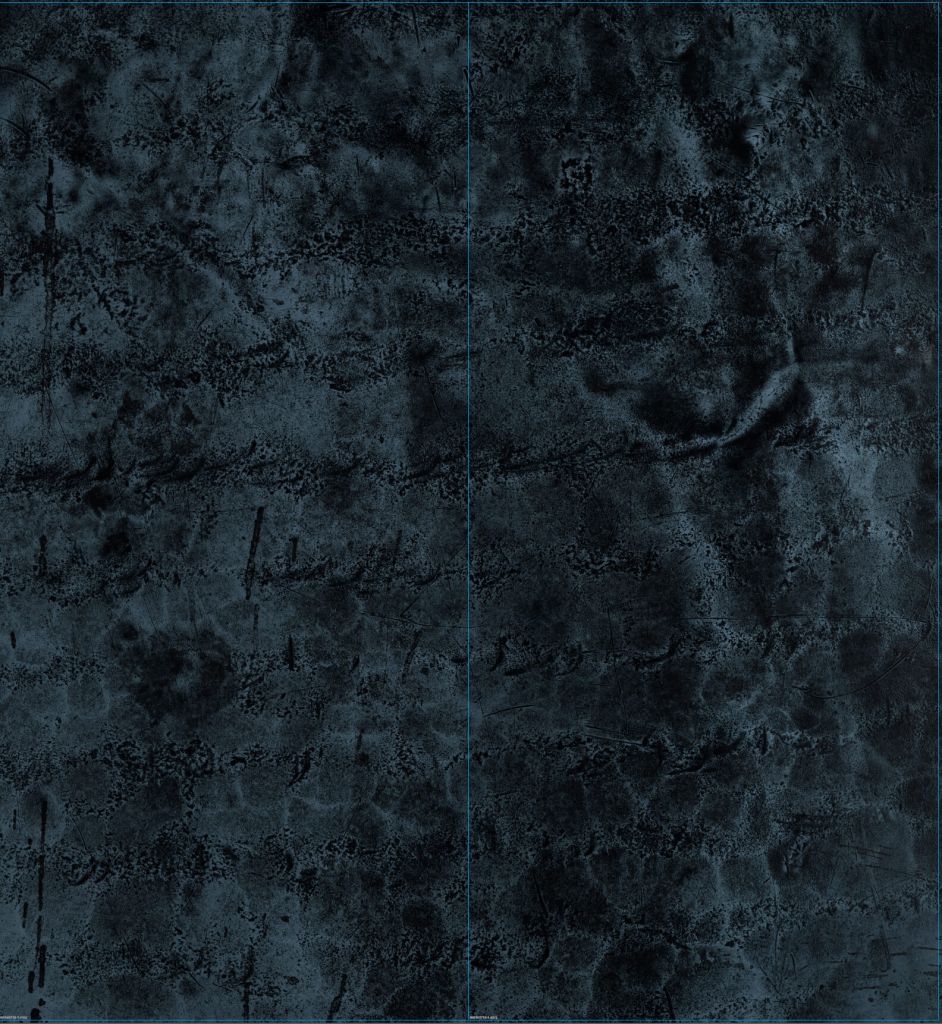 Blauw koper structuur - Outlet - 235 x 255 cm