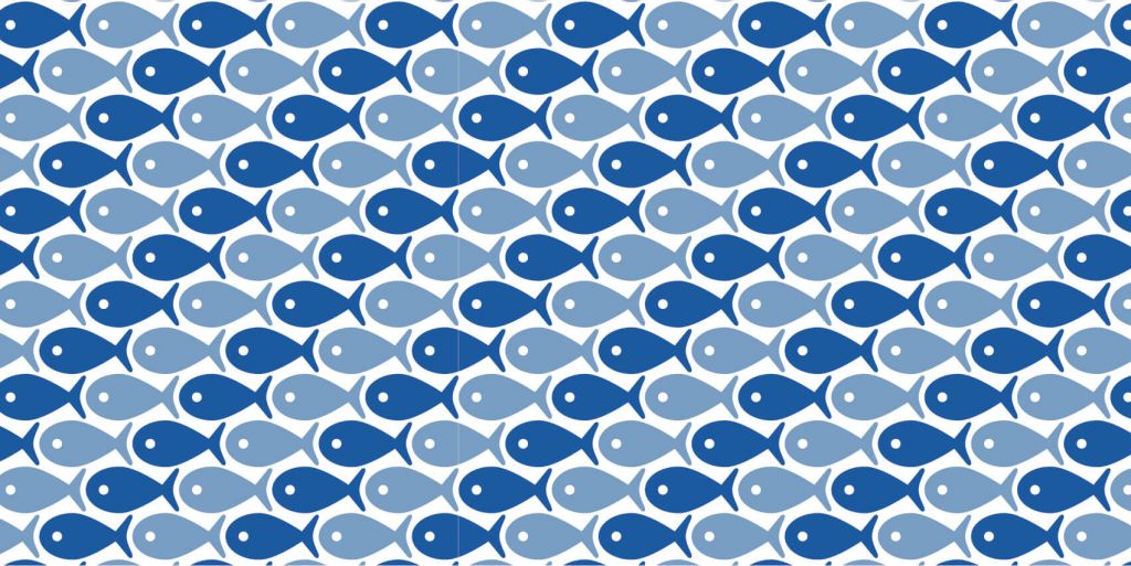 Blauwe vissen