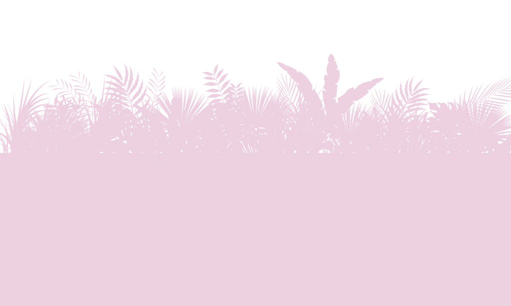 Silhouetten palmbladeren, roze