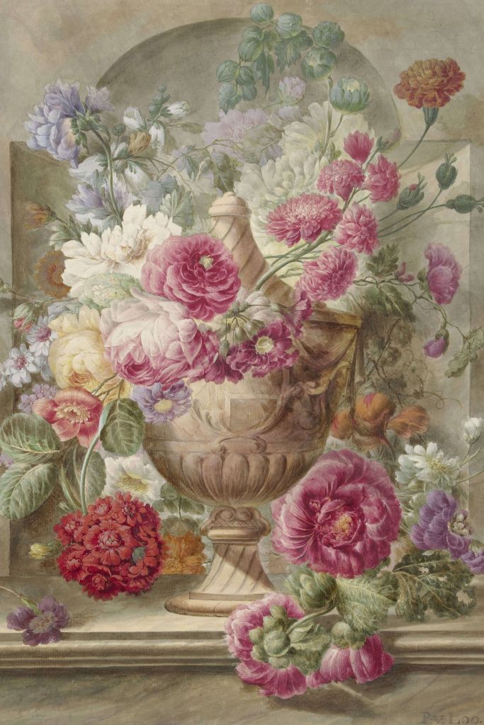 Vaas met bloemen, Pieter van Loo
