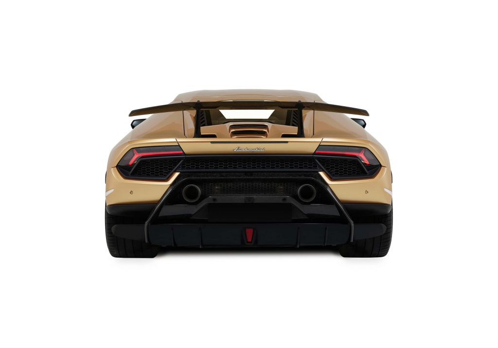 Lamborghini Huracán - Achterkant, wit