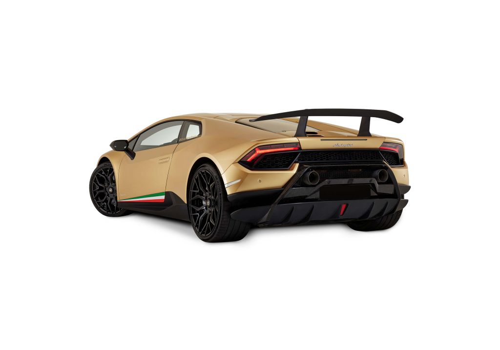 Lamborghini Huracán - Linker achterkant, wit