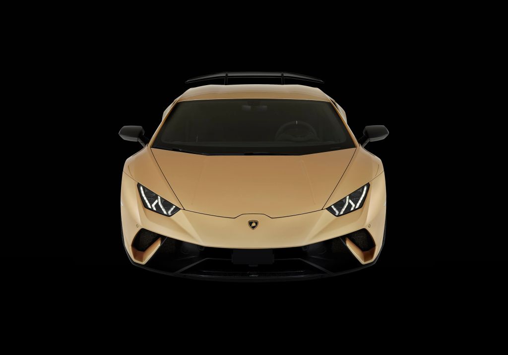 Lamborghini Huracán - Voorkant vanaf boven, zwart