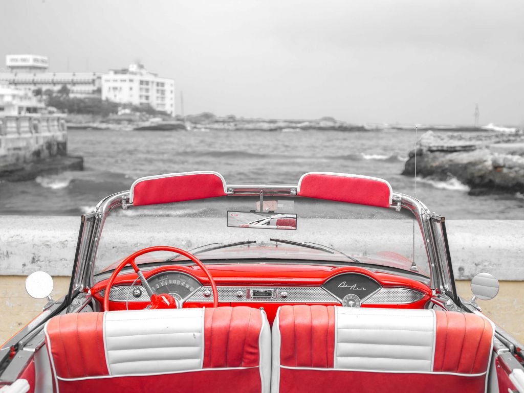 Auto in de haven