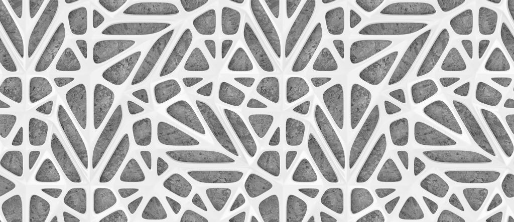 Wit patroon op beton