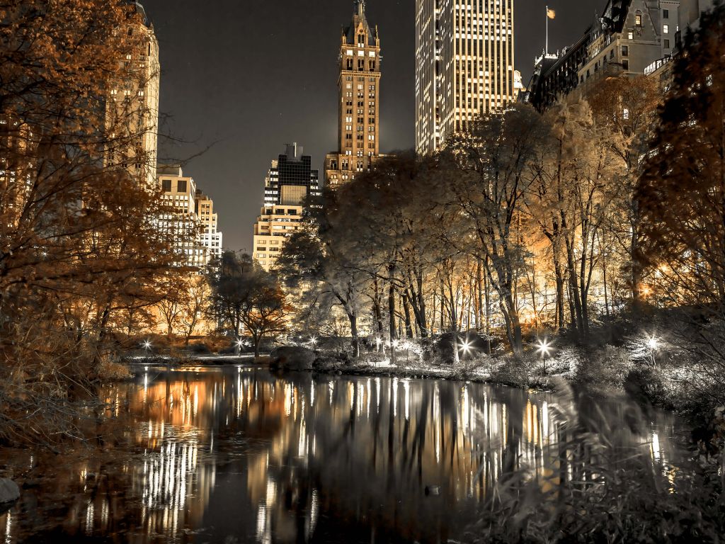 New York in de nacht