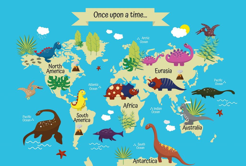 Dino wereldkaart