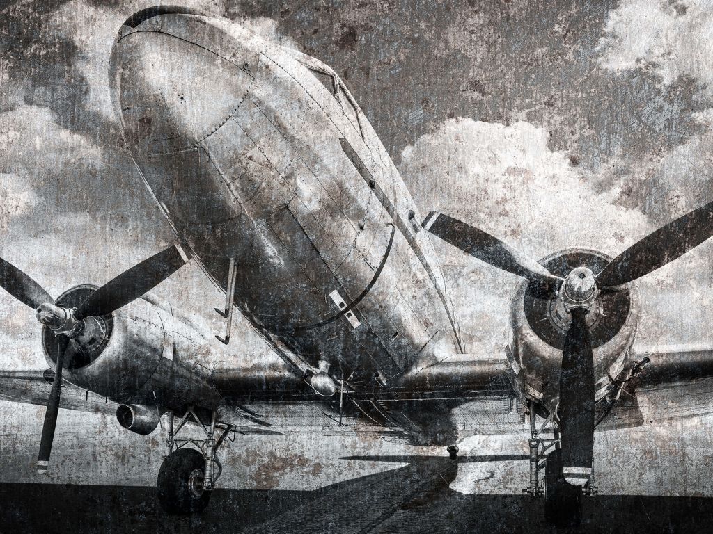 Vintage vliegtuig
