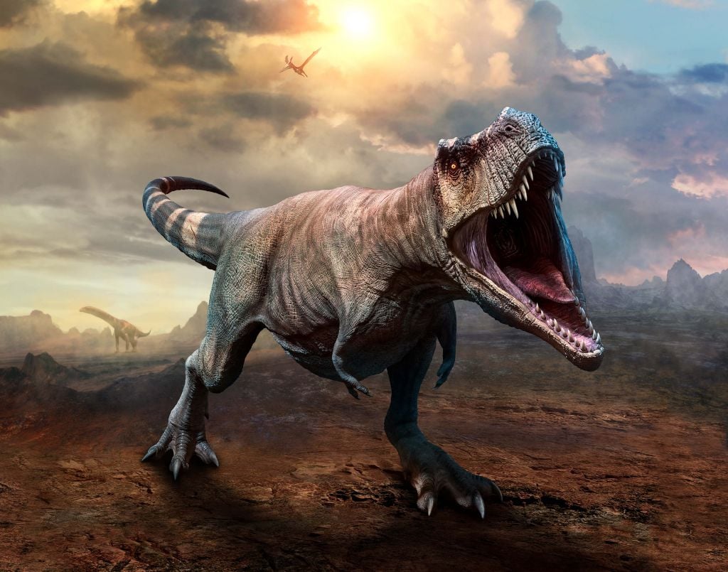 Agressieve Tyrannosaurus Rex