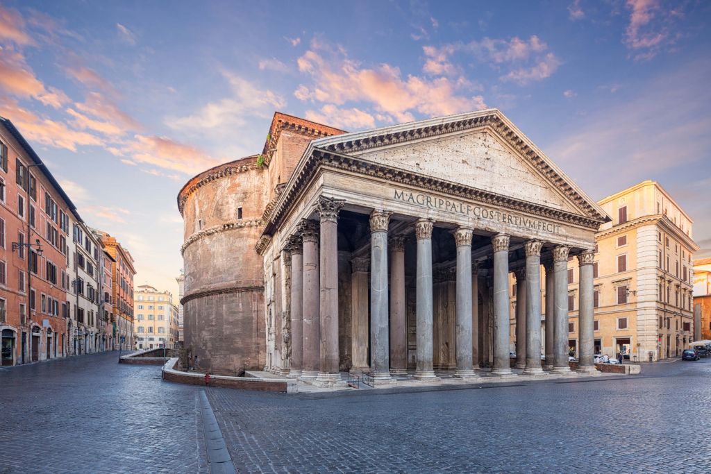 Uitzicht op het Pantheon