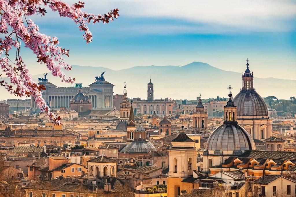 Uitzicht op Rome