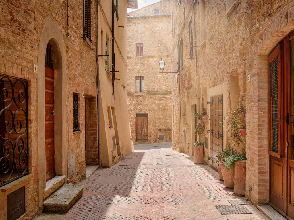 Straatje in Toscane