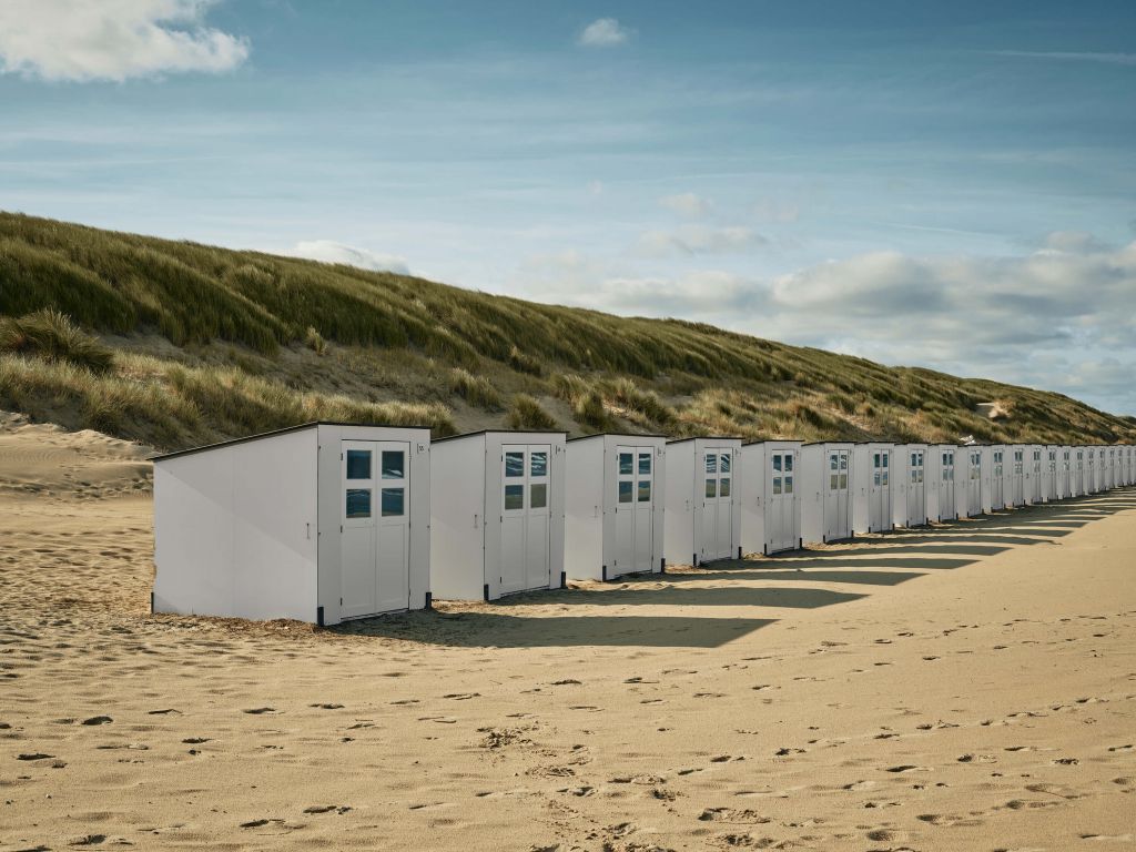 Huisjes aan het strand