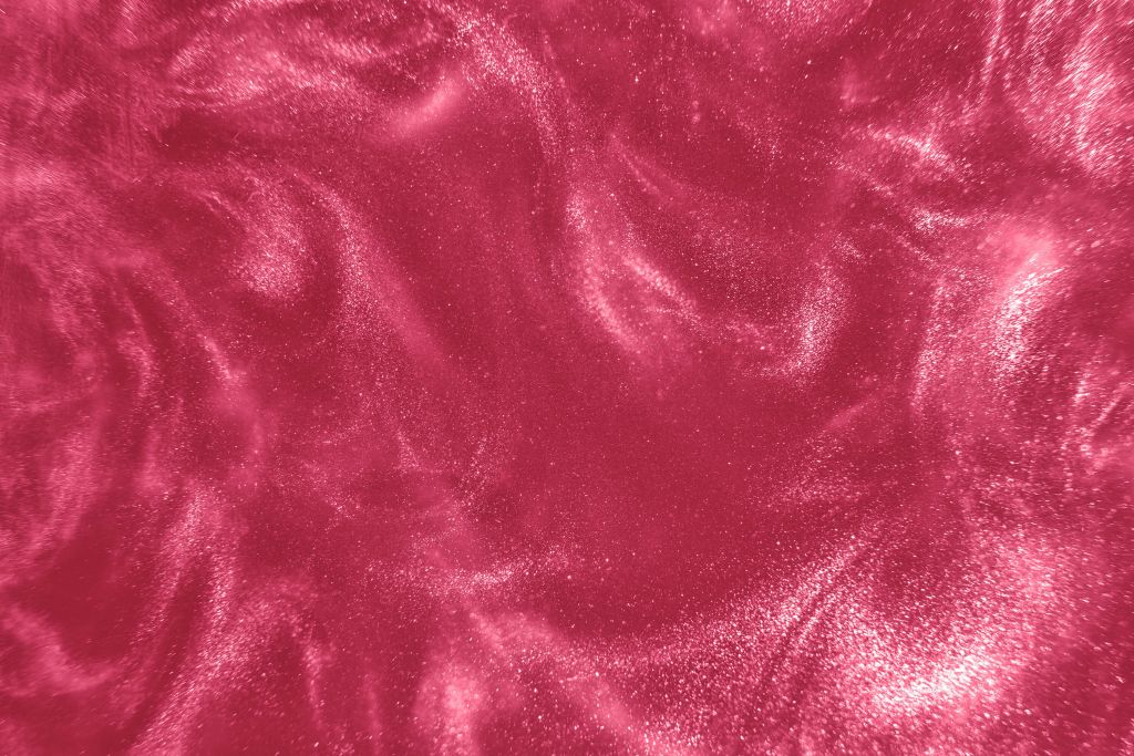 Roze glitterdeeltjes