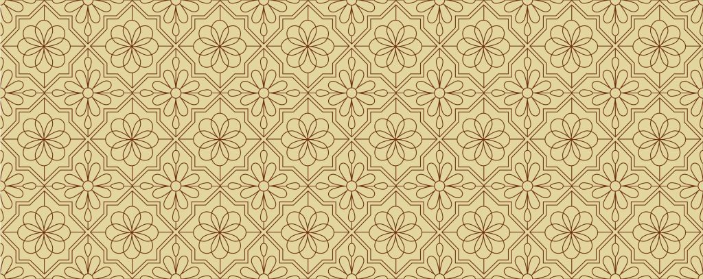 Bloemen in retro stijl