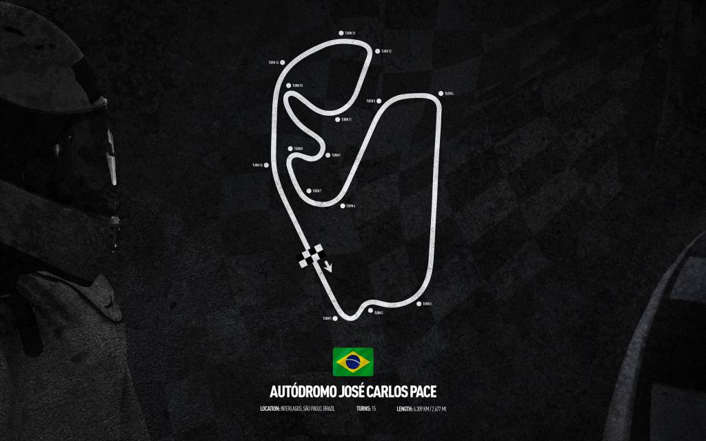 Formule 1 circuit - Interlagos São Paulo GP - Brazilie