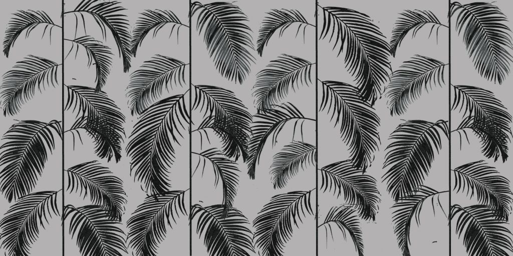 Speelse palmbladeren