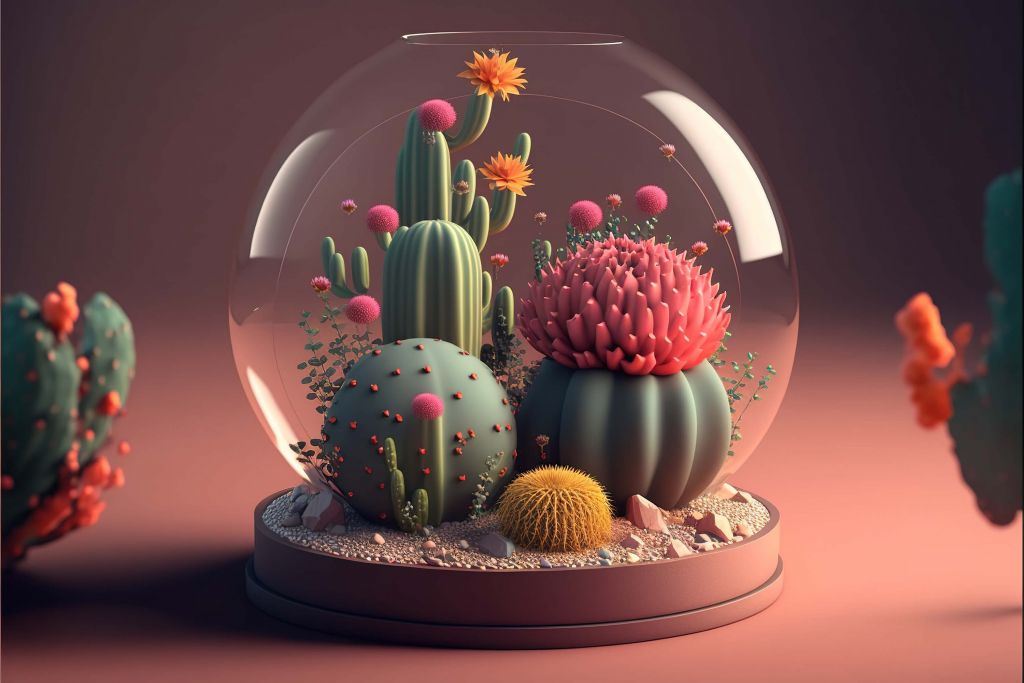 Cactus terrarium