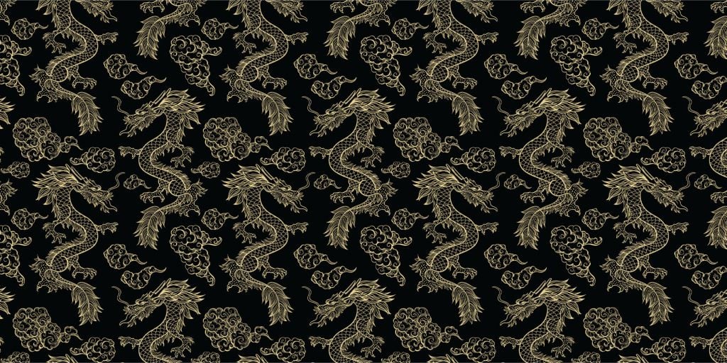 Donkere draken patroon