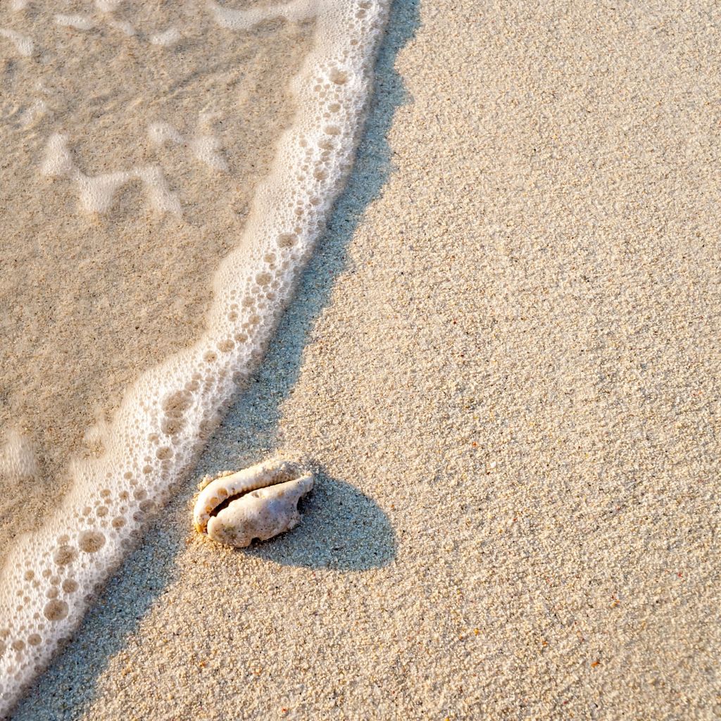 Minimalistisch strand afbeelding