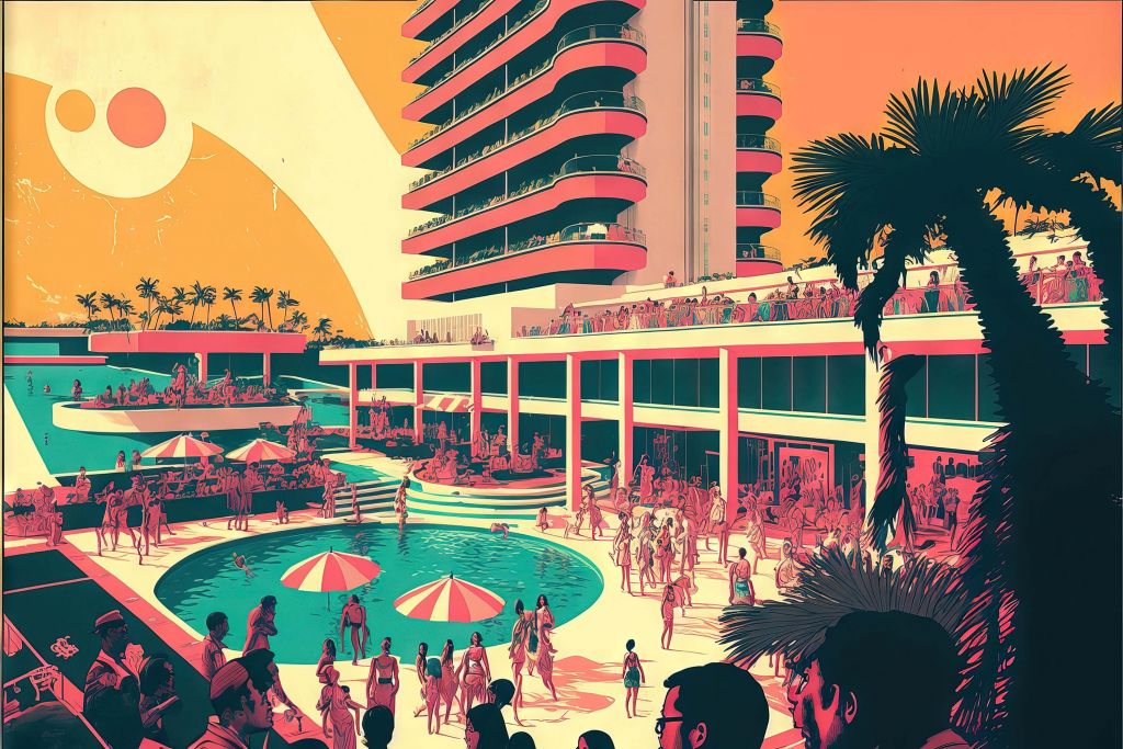 Resort illustratie