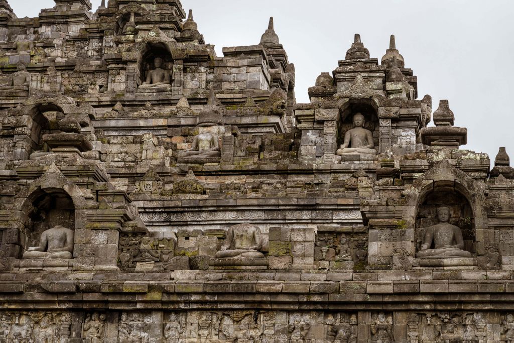 Close-up Borobudur tempel