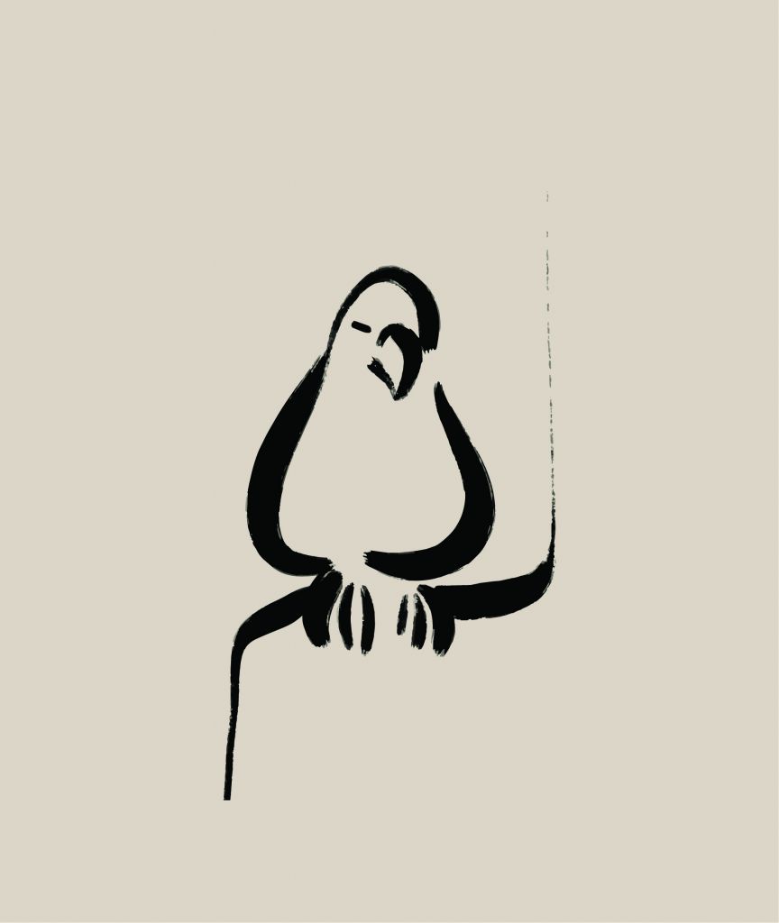 Abstracte vogel illustratie