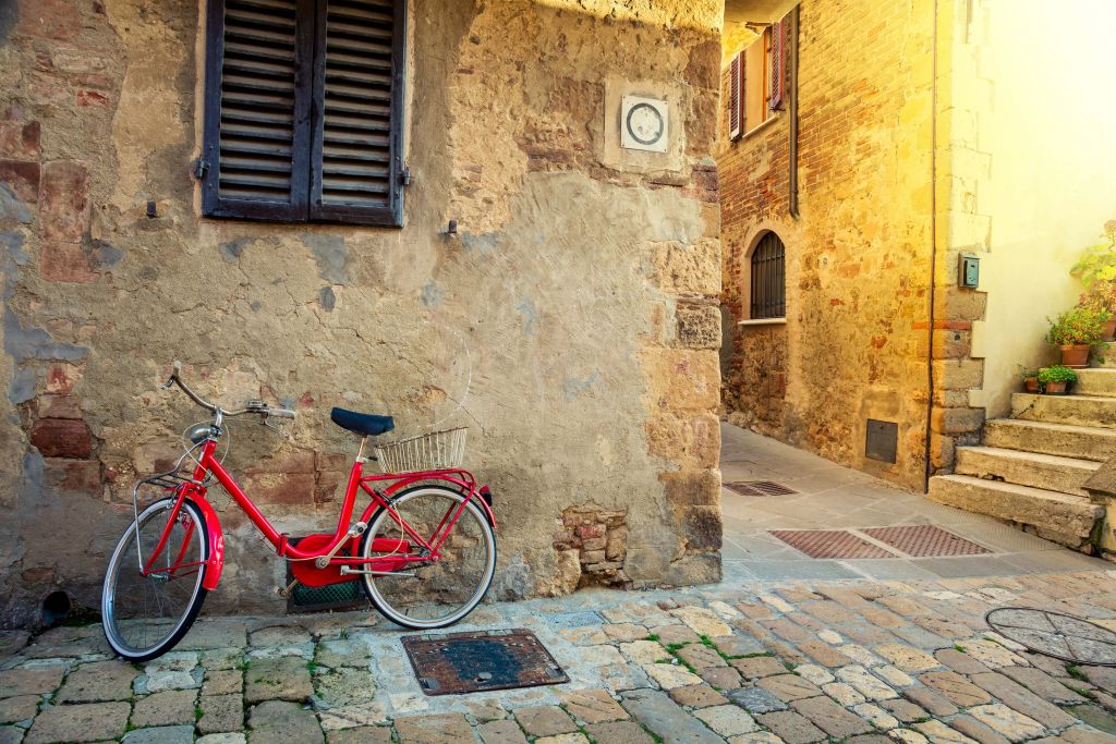 Rode retro fiets