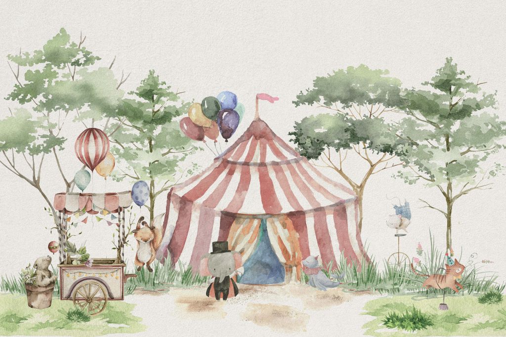 Circus in het bos