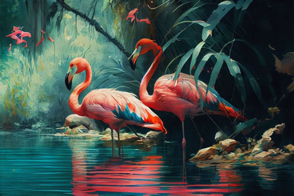 Flamingo Oase Ontwaken