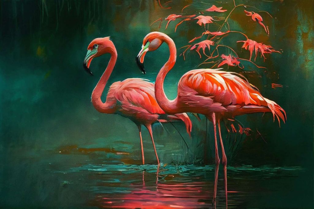 Flamingo Fluisterend Water