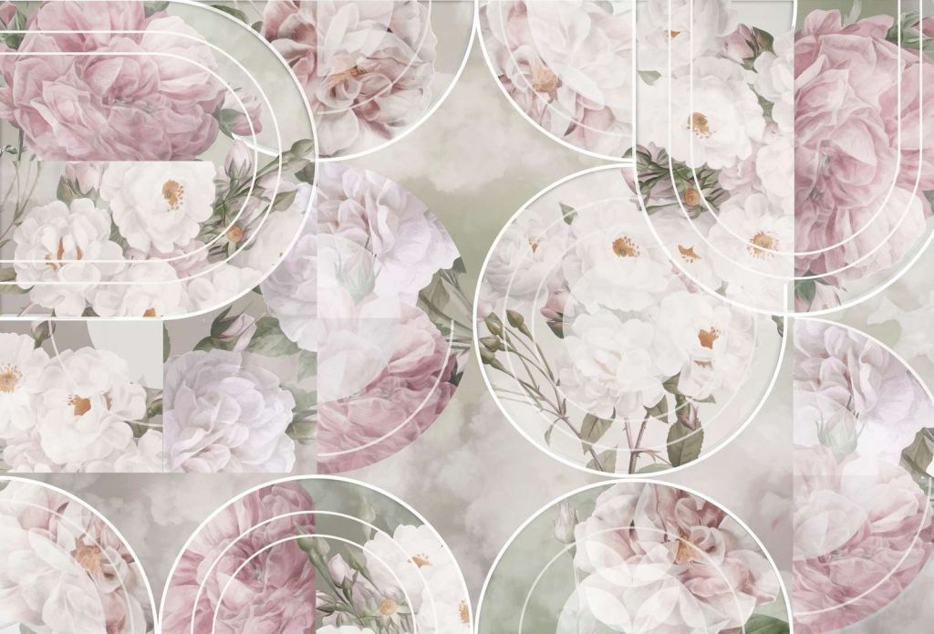 Timeless Floral Elegance - Blush Green