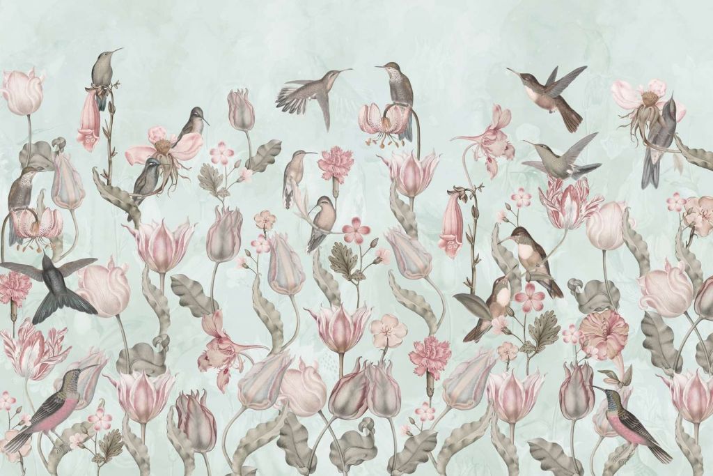 Spring Hummingbird Symphony - Mint Meadow