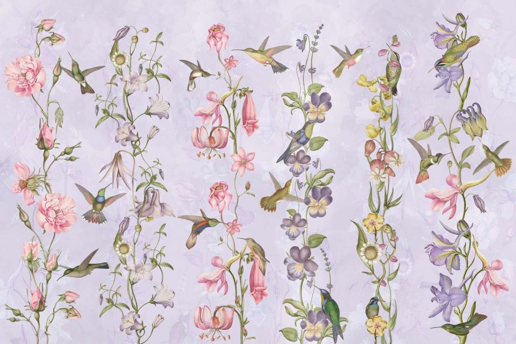 Weadow and Garden Flowers Violet