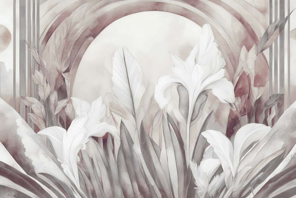 Irises at Sunrise Orange