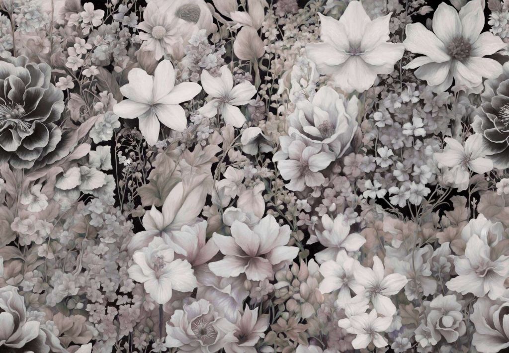 Flower festivalSEAMLESS Brown