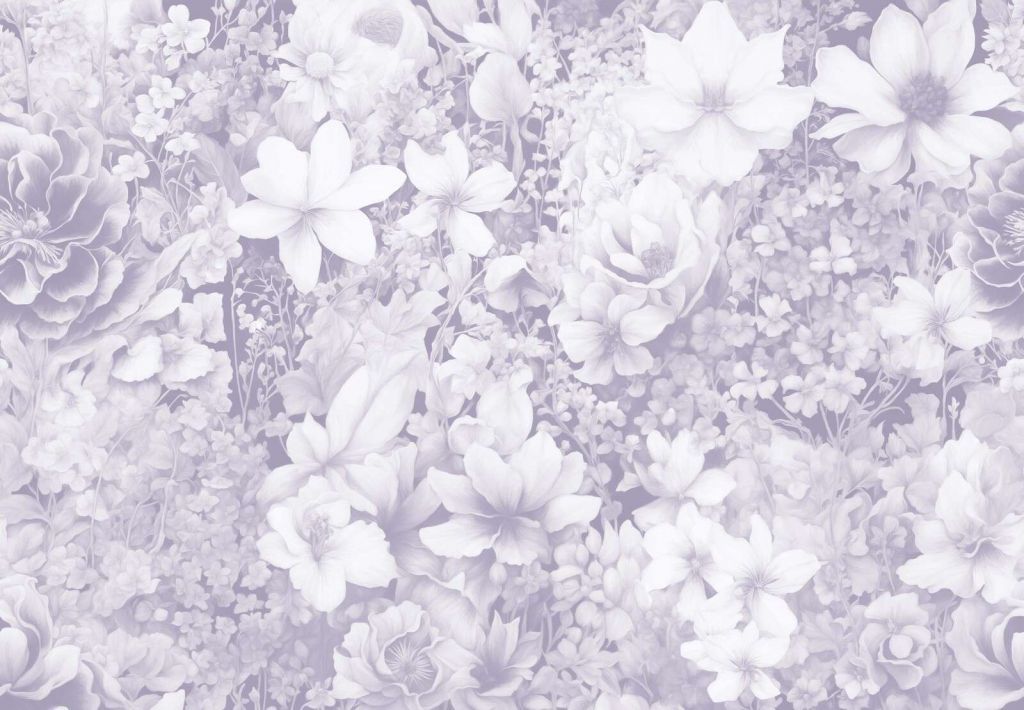 Flower festivalSEAMLESS Soft Purple