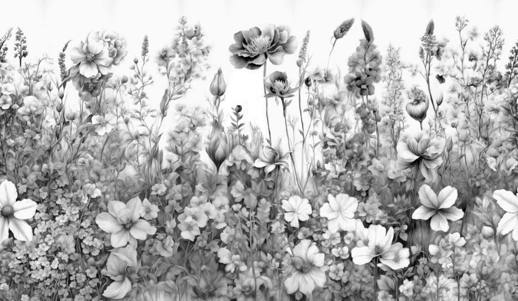 Flowers of my soulSEAMLESS Gray