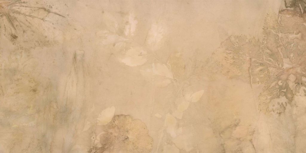 Weegbree en wilde geranium - sepia