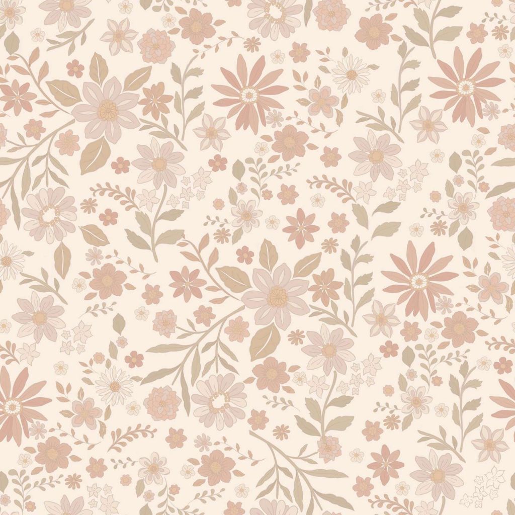 Zachte veldbloemen in pastelkleuren