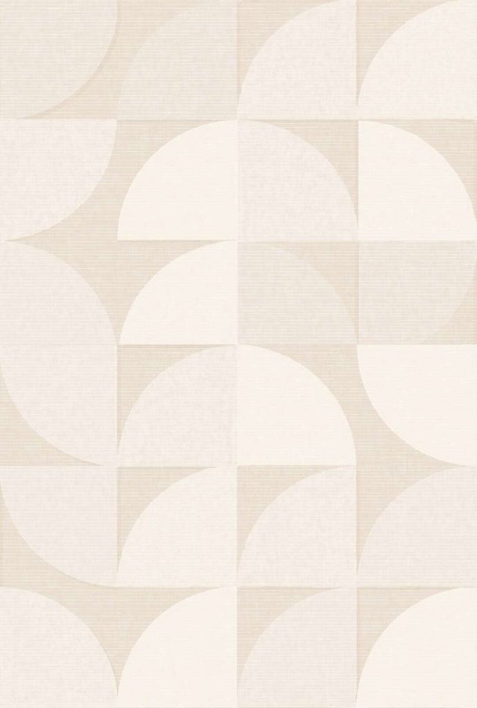 Zachte geometrische bogen in beige