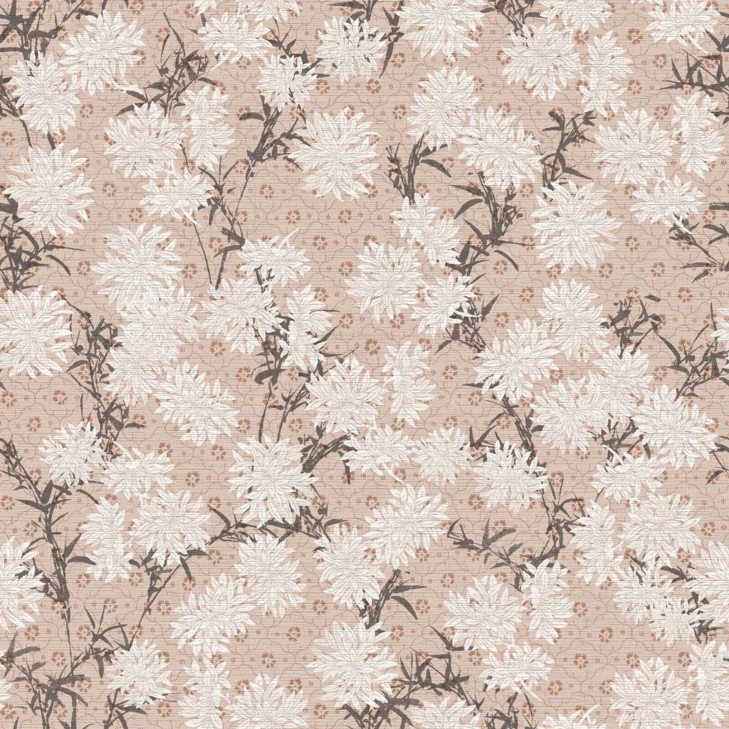 Witte chrysanten in poederroze